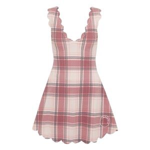 NEW Marysia Venus Checked Tennis Minidress Plaid Size Large